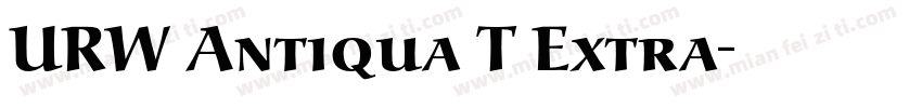 URW Antiqua T Extra字体转换